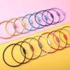 Creative Colorful Enamel Steel Wire Key Ring - Multifunctional DIY Car Keychain Accessory