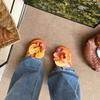 Summer Butterfly Orchid Flip Flops, Women's Sweet Vacation Style, Seaside Beach Sandals, Flip Flops, Flip Flops for Wearing Flat Shoes On The Outside