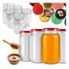 64X Burk 815 ml för Honung Sylt Svamp Glasburkar 0,815 L + Lock Fi 82