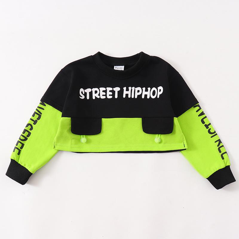 June 1st Kids Street Dance Costume - Boys' Hip Hop Drum Kit Outfit & Girls' Jazz Dance Outfit Trendy Performance Wear.