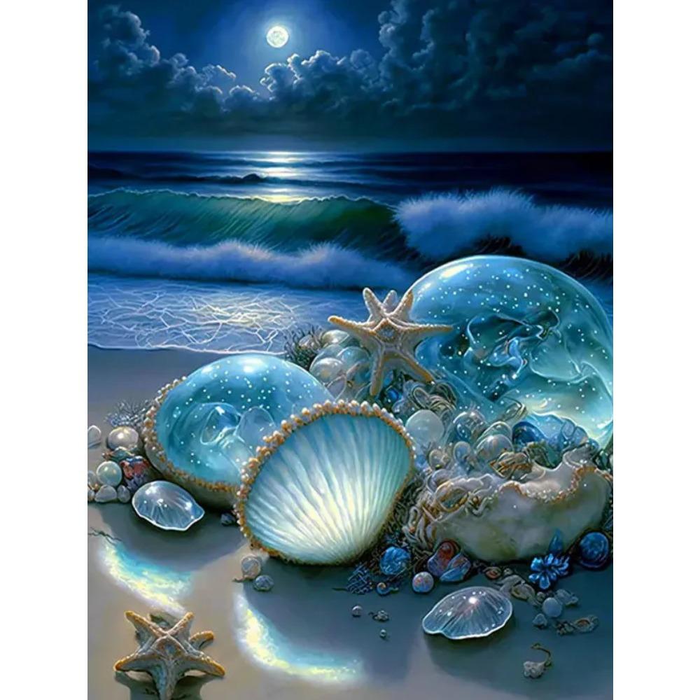 Diamant-Gemälde voller Bohrer, Sternenhimmel, Traumfänger, rundes Diamant-Gemälde, handgefertigt, Fantasie-Landschaft, DIY-Diamant-Mosaik-Gemälde, Heimdekoration