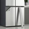 Waterproof Wallpaper Decor Film Stainless Brushed Silver Adhesive Wallpaper  Refrigerator