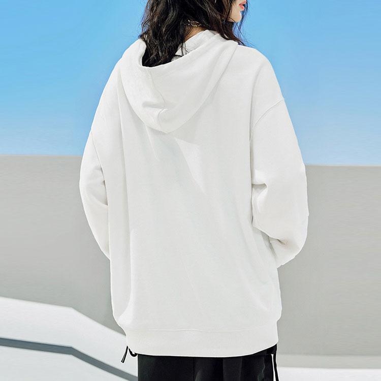 Anta Lifestyle Series Letter Logo Printed Hooded Sweatshirt Unisex Sweatshirt Snow-White 152318709-1