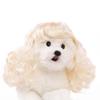 Christmas Pet Wigs: Long Curly Headdress for Cats & Dogs - Perfect for Holiday Parties and Role Play!
