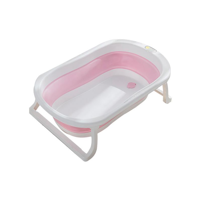 Folding Temperature-Sensitive Baby Bathtub: Large Size for Infants, Newborns, and Toddlers