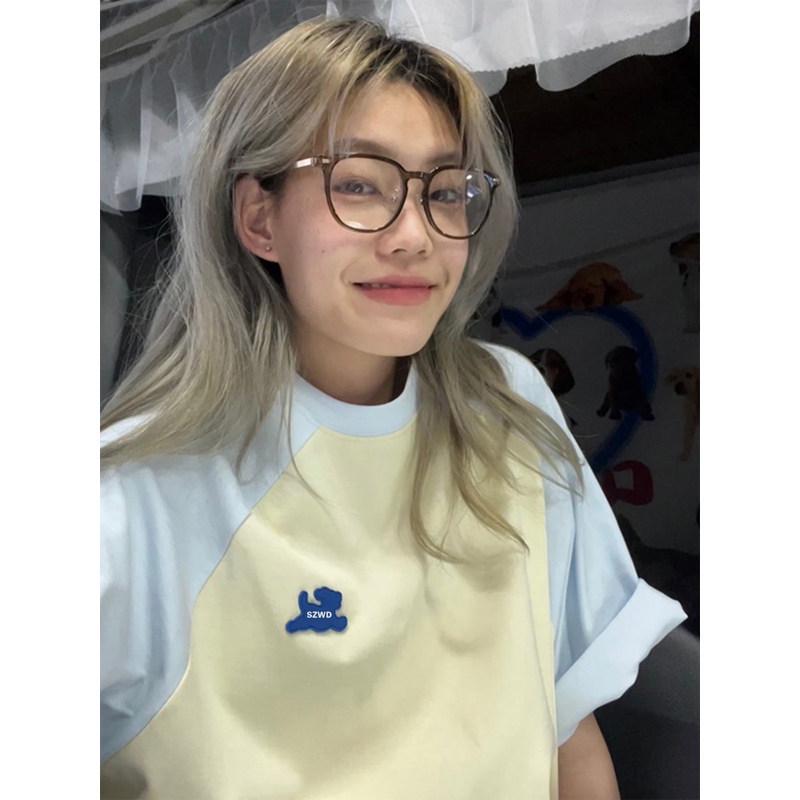 

Women s Plus Size Chic Oversized Raglan Sleeve Cotton T-shirt - Hong Kong Style 3XL (156-170 lbs)