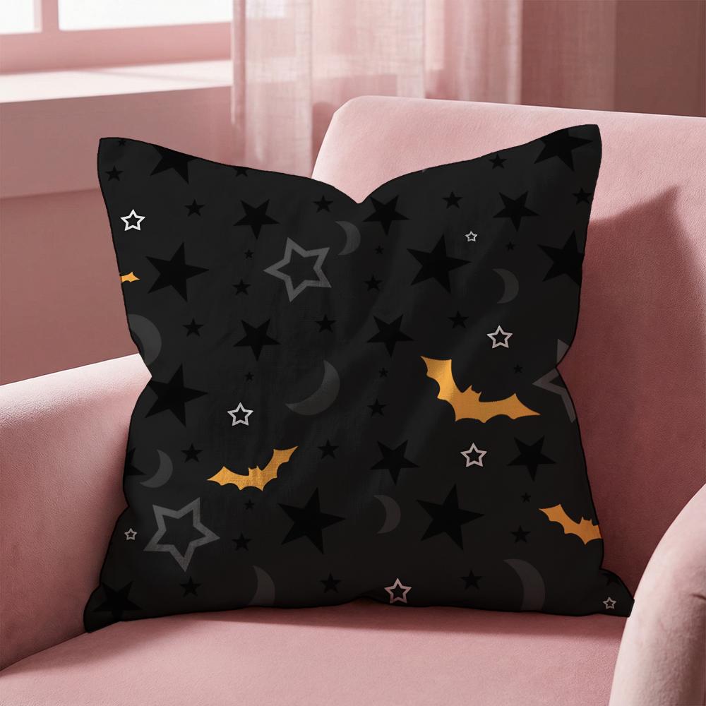 Halloween scary bats Cushion Cover Multi-Scene Pillow Cover for Home & Car - Reversible, Soft & Durable for Daily Use
