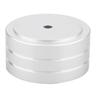 4 Stück 40x20mm Aluminium HIFI Verstärker Lautsprecher Isolationsständer Plattenspieler Füße Pad (Silber)
