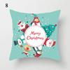 Christmas Cartoon Santa Claus Elk Penguin Decorative Pattern Pillow Case Bedroom Living Room Sofa Cinema Car Throw Pillow Case