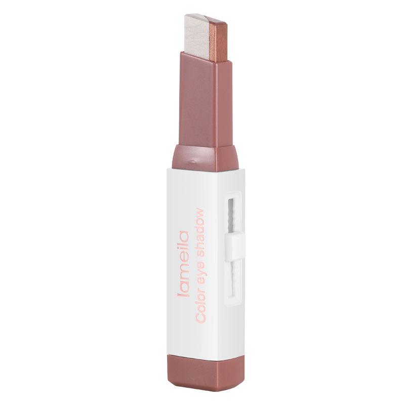 LaMeila Velvet Gradient Dual-Color Eyeshadow Stick – Smudge-Proof & Easy Molding