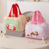 Spacious Multi Compartment Makeup Organizers With Cute Handle Durable Polyester Travel Cosmetic Case For Daily Use
