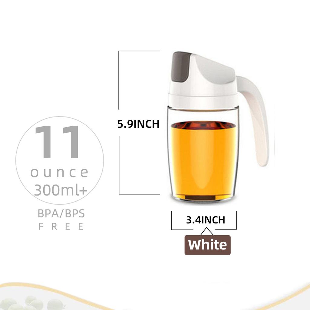 Obelix Dávkovací láhev na olivový olej Automatické otevírání Nádoba na koření Automatické víčko a nepropustná Skleněná karafka na ocet Kuchyňské náčiní