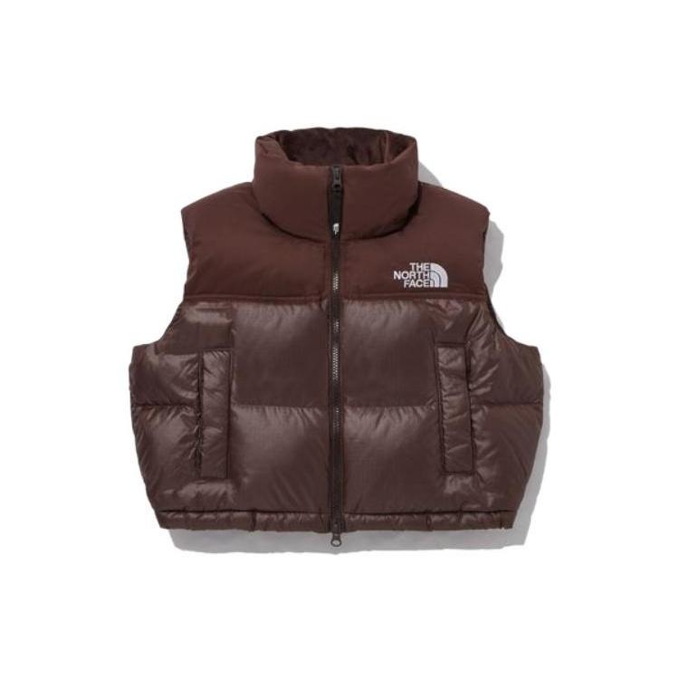 THE NORTH FACE Vests Women's Brown Stand Collar Moderate Other Unisex NV1DP80L