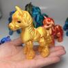 3D Printed Horse Figurine Movable Joints Pony Figure Articulated Animal Model Fidget Toy Home Office Desktop Decoration Ornament