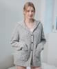 Vem.Ver Wool Cable Knit Cardigan_Gray
