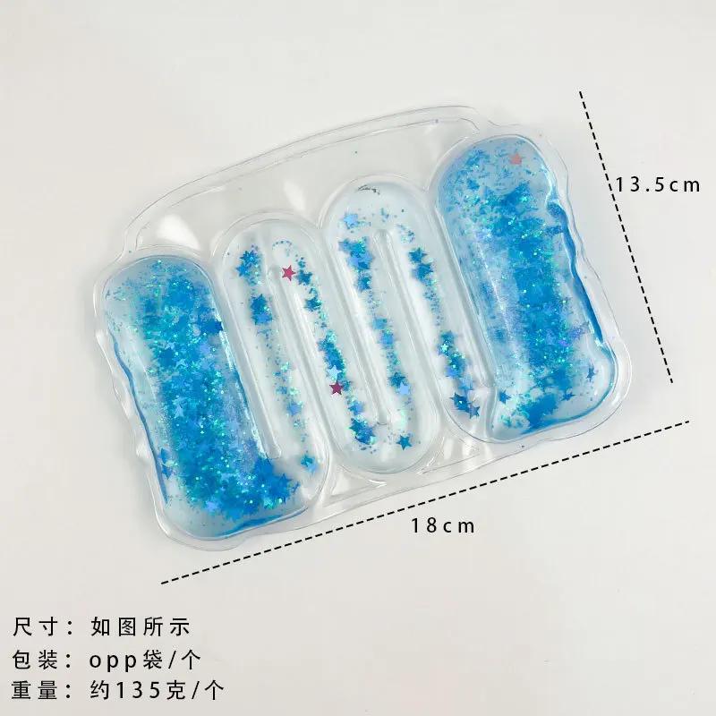 Summer Novelty Stress Relief Toy  Water Bag Squeeze Gold Dust Water Strip Party Game Left Restless Antistress Girl Toy