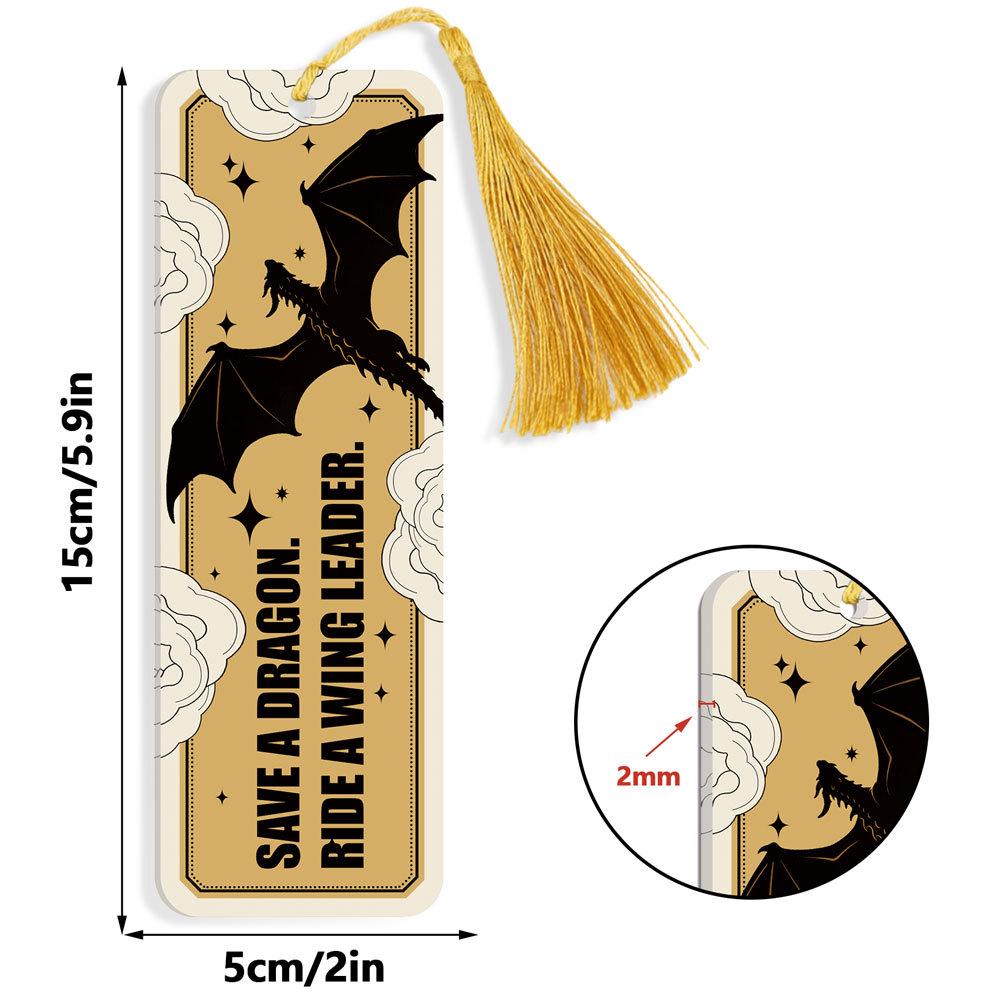 Akrylowa zakładka do książek Smok Czteroskrzydły: Kreatywna i spersonalizowana dekoracja prezentu