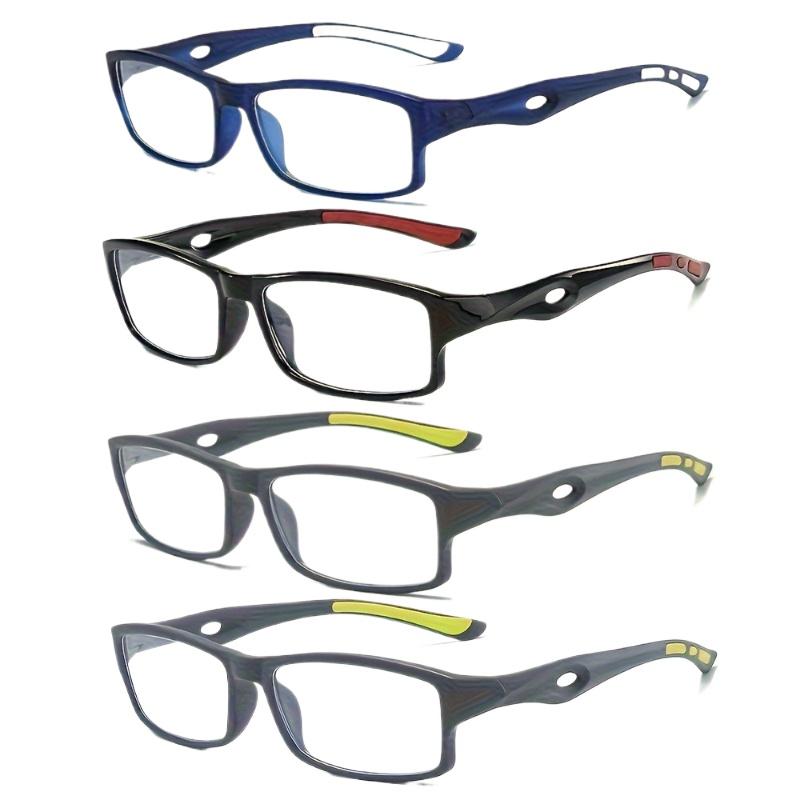 4pcs Ultra Lightweight Sports Reading Glasses Unisex  Shatterproof Fatigue-Reducing Reading Glasses +1.0 to +4.0