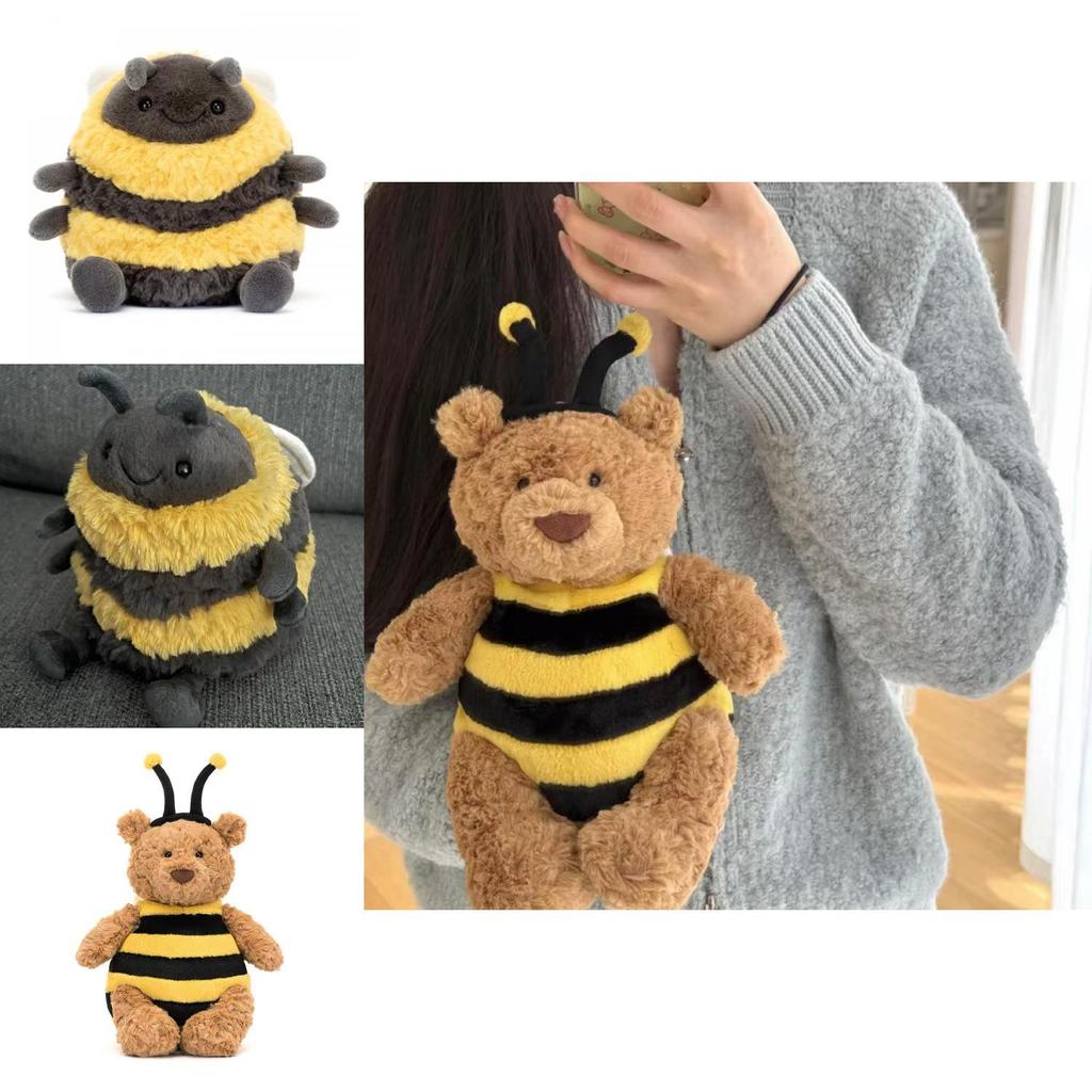 Bee Bear Plush Toy With Pp Cotton Filling For Teenagers And Adults