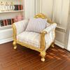 1/12 Scale Modern Miniature Sofa Realistic Wooden Dollhouse Furniture For Bedroom Living Room