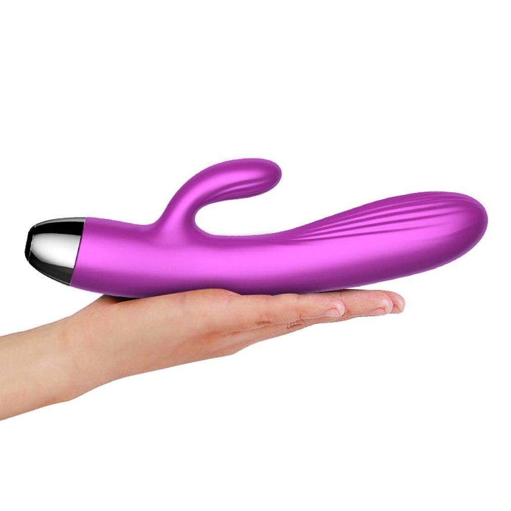 Purple Rabbit  Waterproof Usb Rechargeable 10 Modes Silicone Rabbit s