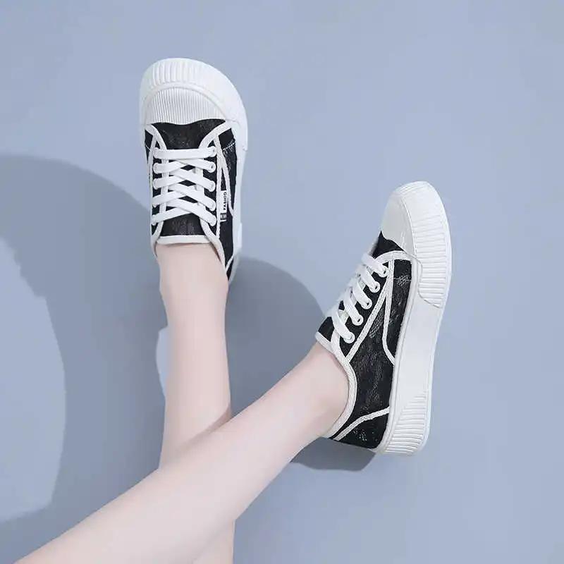 Synthetic Leather High Sole White Tennis Shoes For Women Red Basketball Woman Basketball Sneakers Sport High Grade Beskets