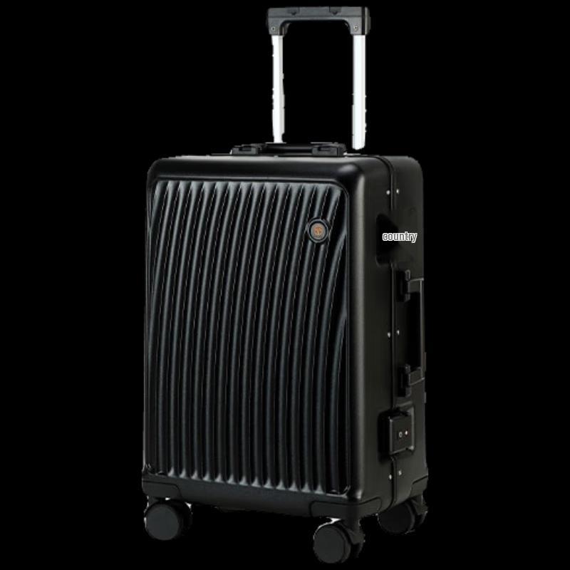 X.X.PIE Lightweight Aluminum Frame Luggage with Silent Universal Wheels