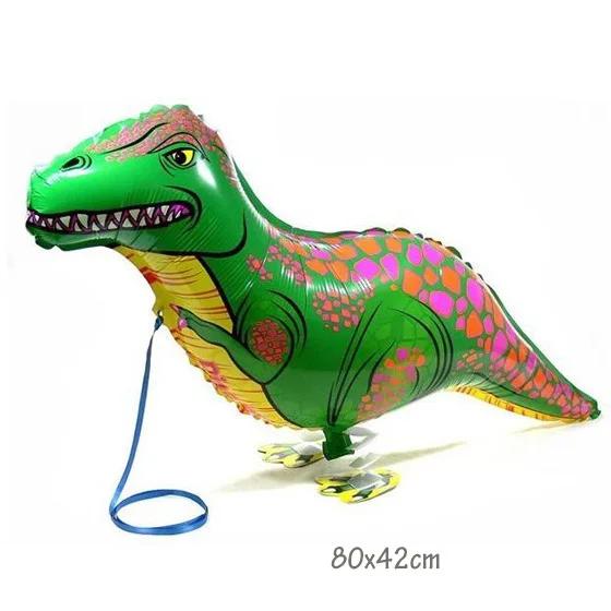 

1Pc Cute Cartoon Feet Dinosaur Walking Aluminum Film Balloon Lovely Animal Children Toy Balloon Boys Birthday Party Decoration As picture
