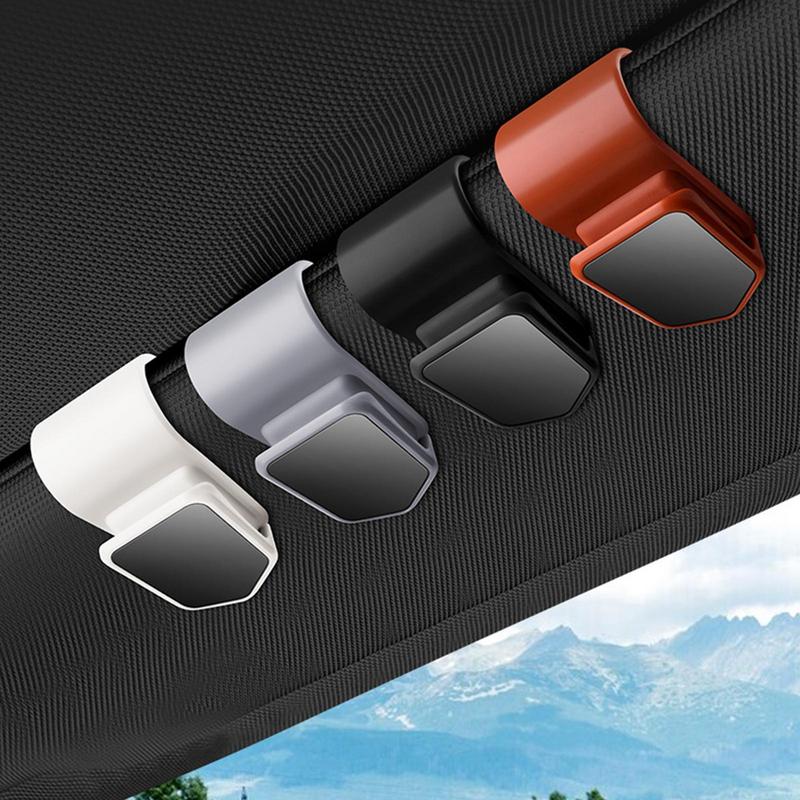 Universal Car Visor Sunglasses Holder Clip Card Ticket Holder Auto Interior Sun Visor Glasses Box Decoration Accessories