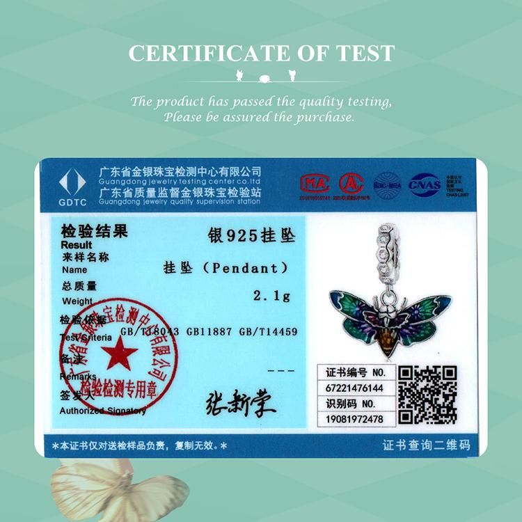 WOSTU 925 Sterling Silver Devil Flower Hanging Charm Grotesque Bee & Fish Hanging Bead Fit DIY Making Women Bracelet & Bangle Jewelry