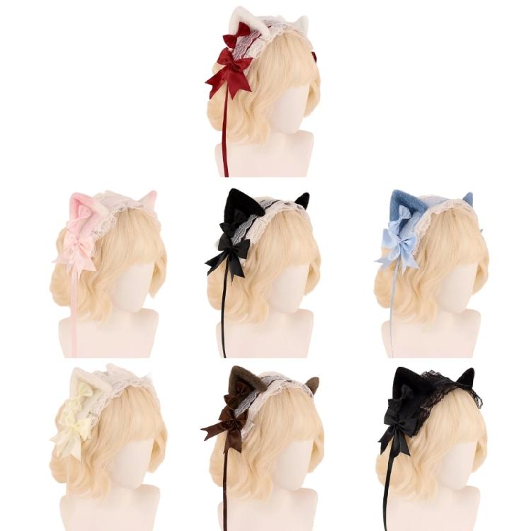 Stylish Anime Kitten Hair Hoop Eye-catching Headpiece Headwear for Stage Halloween Cosplay Role Play