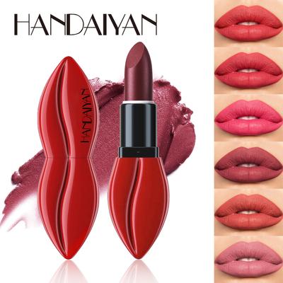 New Arrival 6-color Lipstick Moisturizing Matte Long Lasting Not Decolorizing Lipstick Set