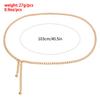 Accessories, Women'S Decorative Belt Metal Thin Waist Chain, Simple Skirt Single-Layer Aluminum Waist Chain