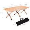 YIXI Beech Wood Roll-Up Camping Table