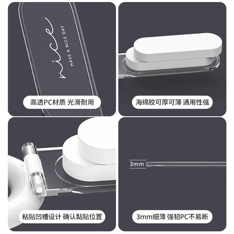 Toilet Seat Lifter Handle Ring Tool Hygienic Lid Opening BSPCTPR Material Adhesive Mount Single Unit
