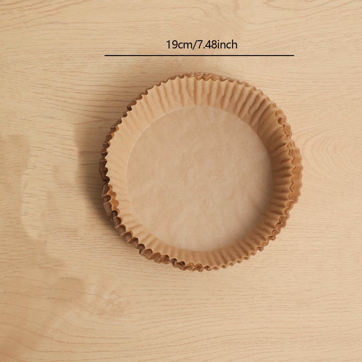 

50 шт.- Бумажные вкладыши для аэрофритюрницы Вкладыши для аэрофритюрницы Антипригарная бумага для выпечки для аэрофритюрницы, Круглые бумажные вкладыши для аэрофритюрницы коричневый