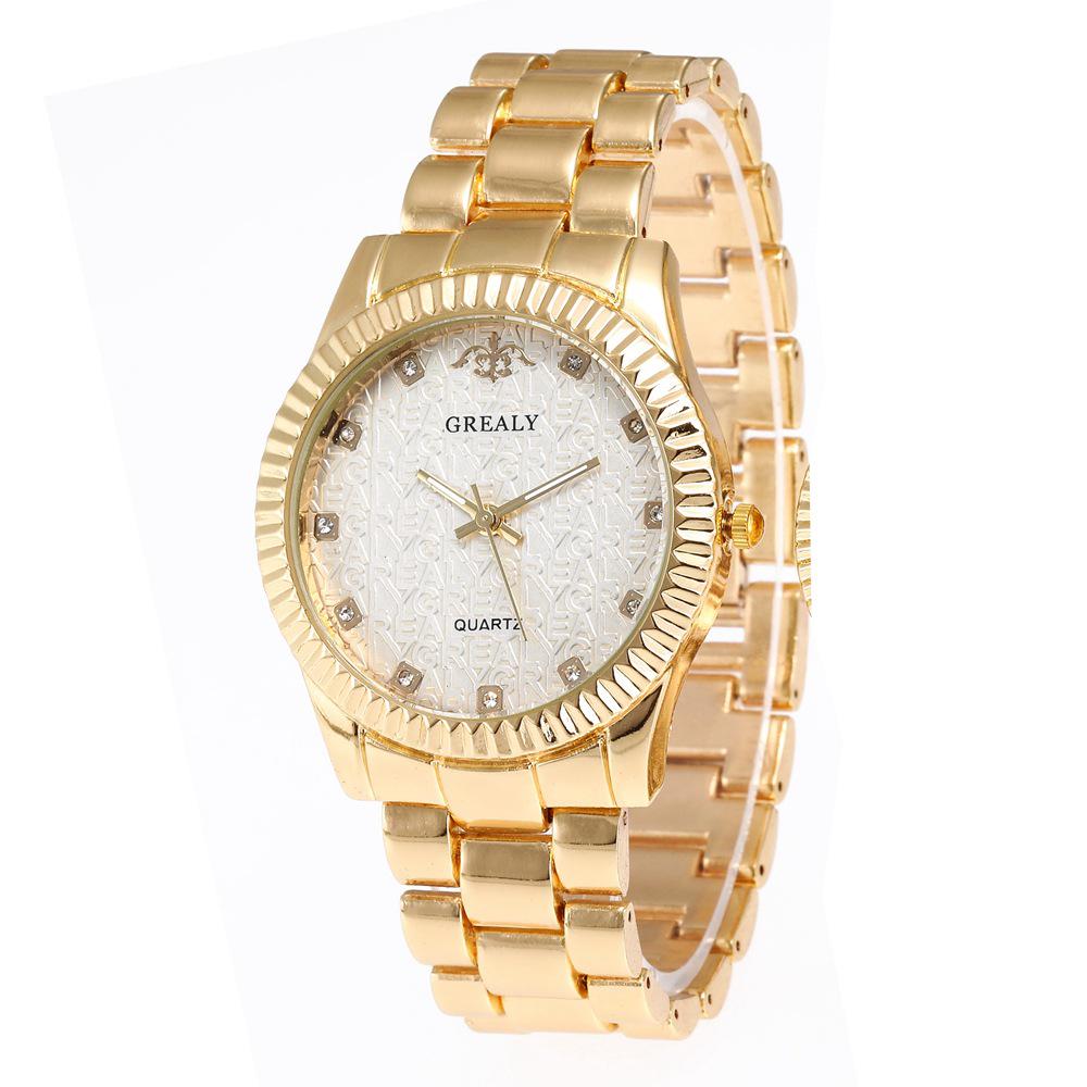 Ladies' Quartz Watch with Alloy Band: Fashionable and Casual Design