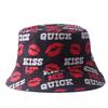Digital printing small edge bucket hat spring and summer double-sided can wear outdoor sunshade basin hat spot
