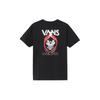 Vans T-shirty Męskie Czarne Okrągły Dekolt Umiarkowany Prosty Krój VN0A4MLVBLK