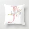 Flower Letter Pillow Soft and Breathable Sofa Car Lumbar Support Office Waist Protection Pillowcase
