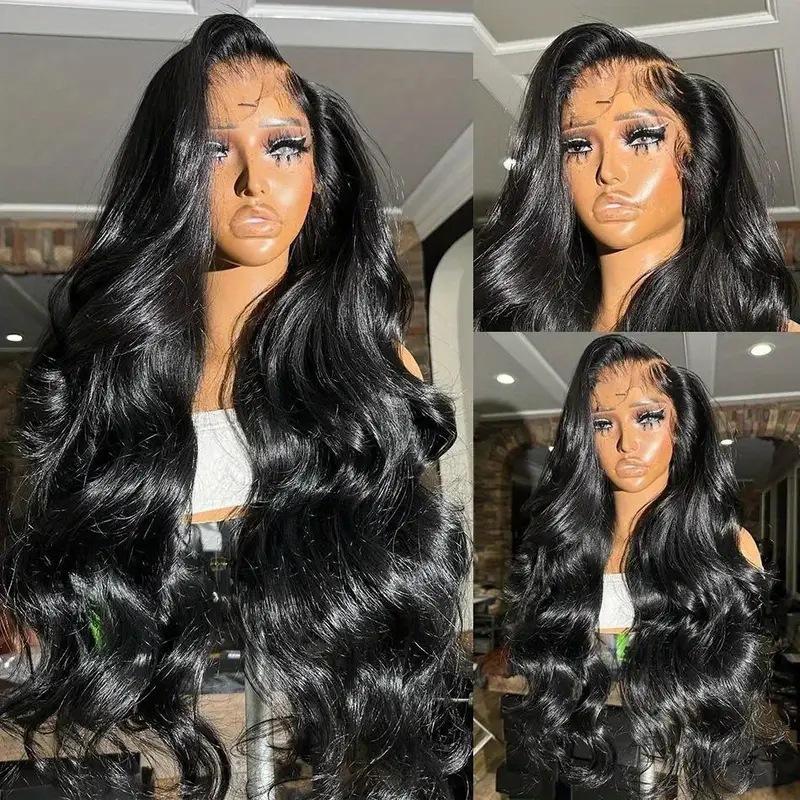 European and American fashion front lace wig, hot-selling 40-inch big wave long curly wig head