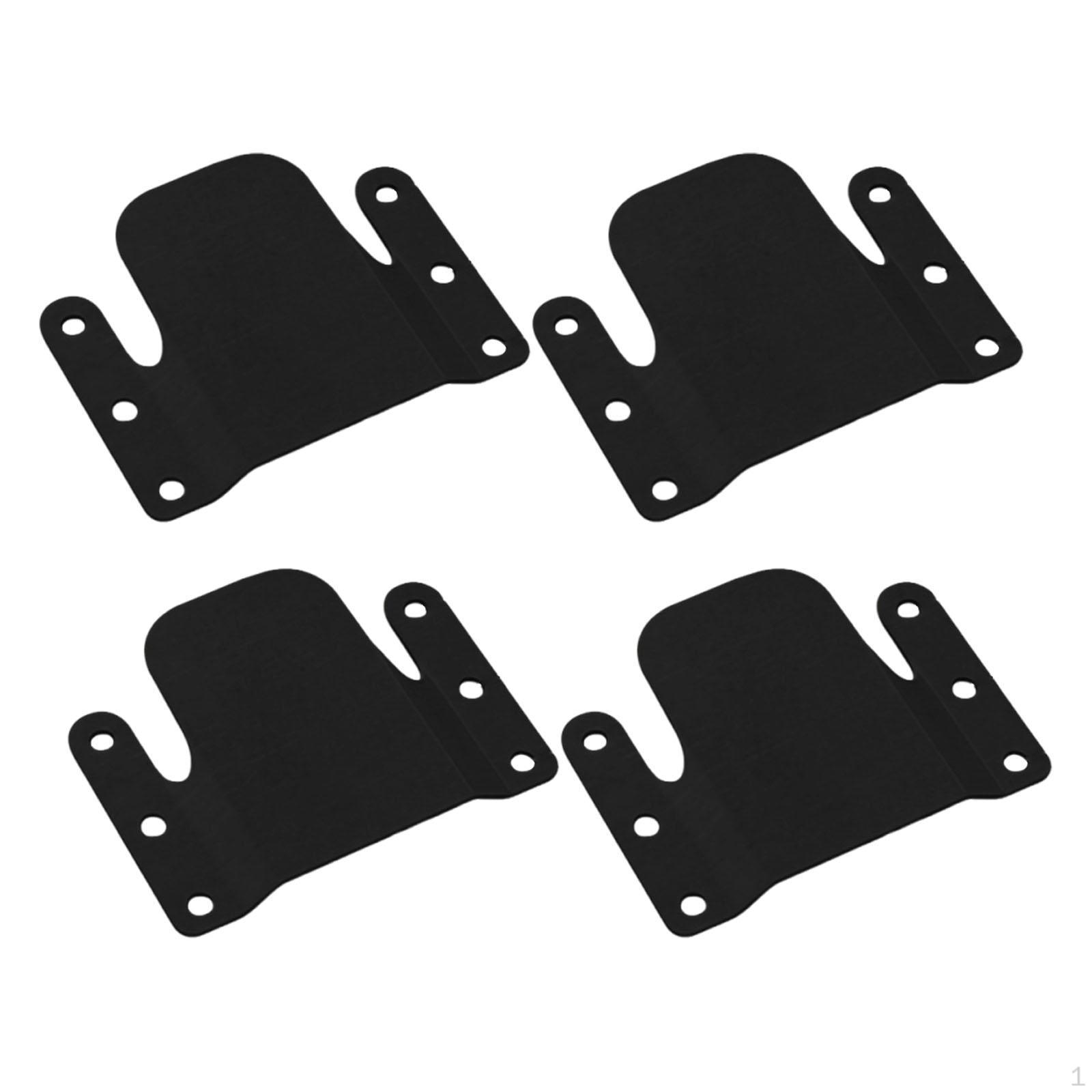 

4 Угловых соединителя для дивана, Мебельная фурнитура для гостиной и офиса чёрный