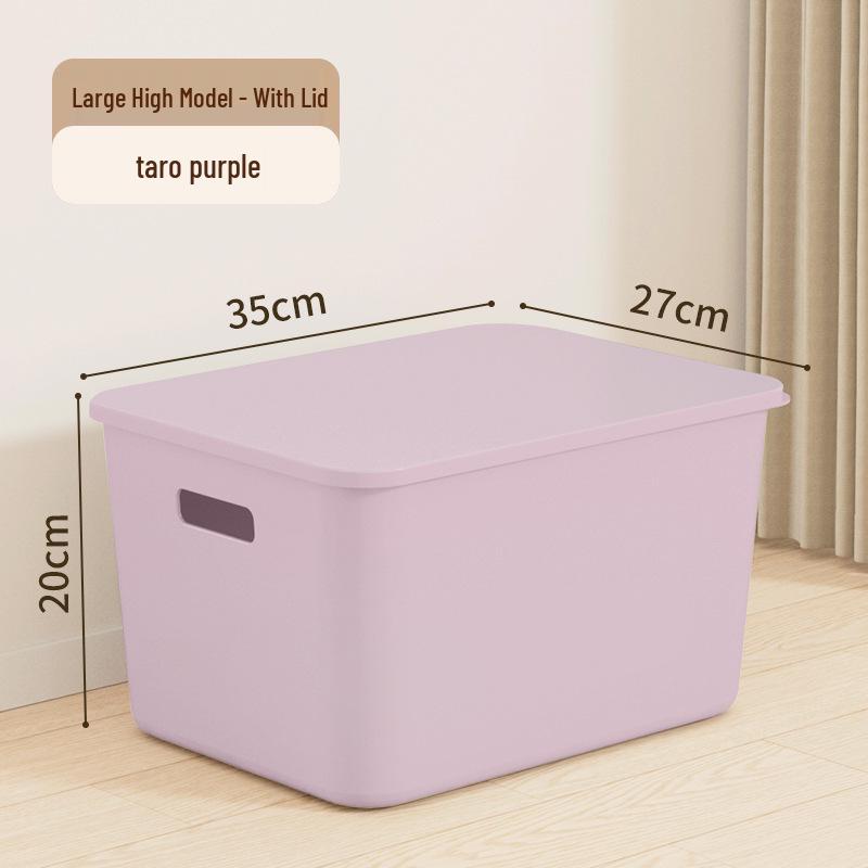Aufbewahrungsbox aus Kunststoff mit Deckel - Ideal für Kleidung, Snacks und Sonstiges