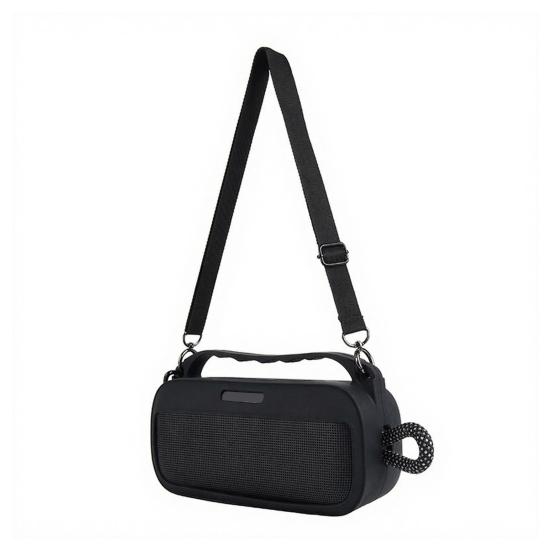Silikon-Lautsprecherhülle für SoundLink Plus 7 Wasserdichter Bluetooth-kompatibler Lautsprecherbezug mit Schultergurt Karabiner Schutzhülle Tragetasche