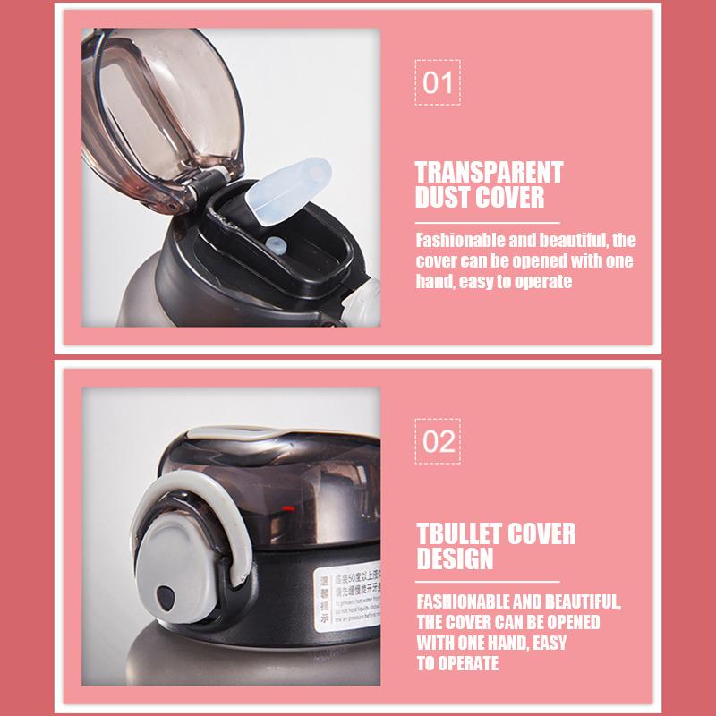 1 Liter Wasserflasche, motivierende Sport-Wasserflasche, auslaufsichere Trinkflaschen, Outdoor, Reisen, Fitnessstudio, Fitness, Krüge für die Küche