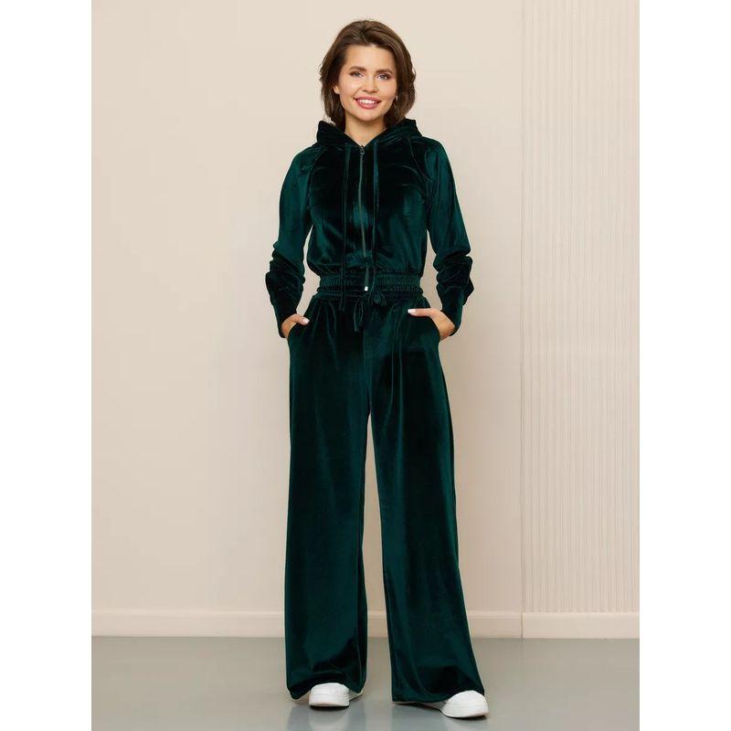 

Трансграничный европейский и американский приталенный повседневный женский однотонный кардиган с капюшоном на молнии, короткий кардиган из бархата серебристой лисы, брюки на шнуровке, комплект из двух предметов Black L