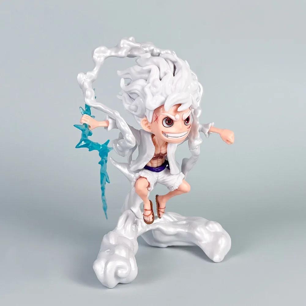

Beautiful Bandai PVC children s all-in-one action doll mini Luffy Gear 5 sun goddess statue anime statue model doll series gifts One Size