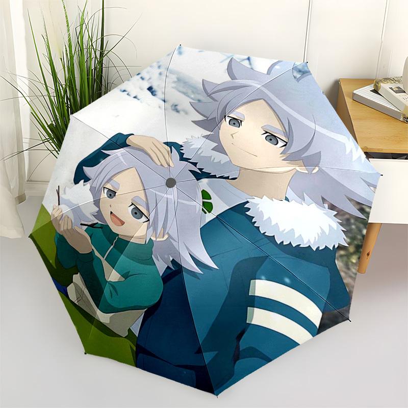 

1pc Anime Character Inspired Outdoor Umbrella - Automatic Opening/Closing, Portable 3-Fold Design with 8-Bone Iron Frame - Perfect Gift for Fans, Trav