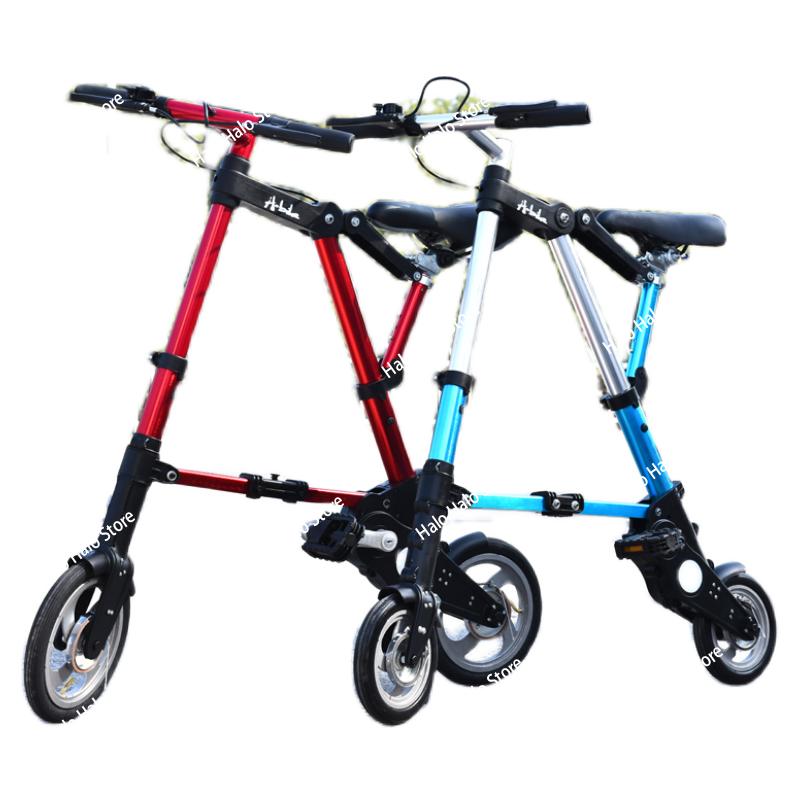 10 Inch ABike Folding Bike 8 Inch Mini Portable Pedal Bicycle Ultra Compact Lightweight Commuter Bike