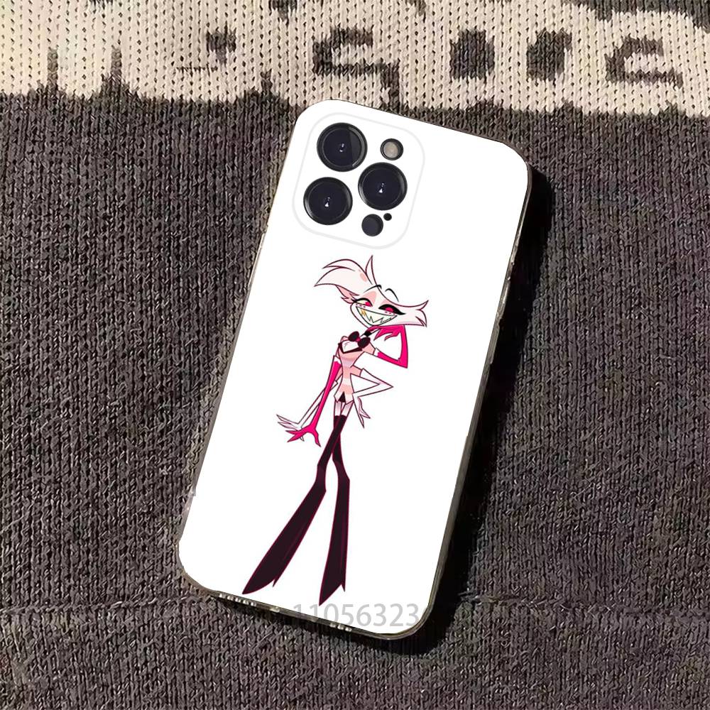 

Angel D-Dust H-HazbinsS-S Custom Phone Case For iPhone17 16 15 14 13 12 11 Pro Xs Max Mini Plus Antislip Shockproof Hard iPhone12PRO